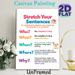Stretch Your Sentences Educational Painting Poster, Colorful 5W Question Instructional Poster, Assists With Sentence Detail Expansion, Suitable For_maomaolike.com