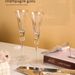 Home Garden Wedding Rimmed Champagne Glass Trumpet Cup Cross Border Silver Diamond Cake Server Set For Birthday Party_maomaolike.com