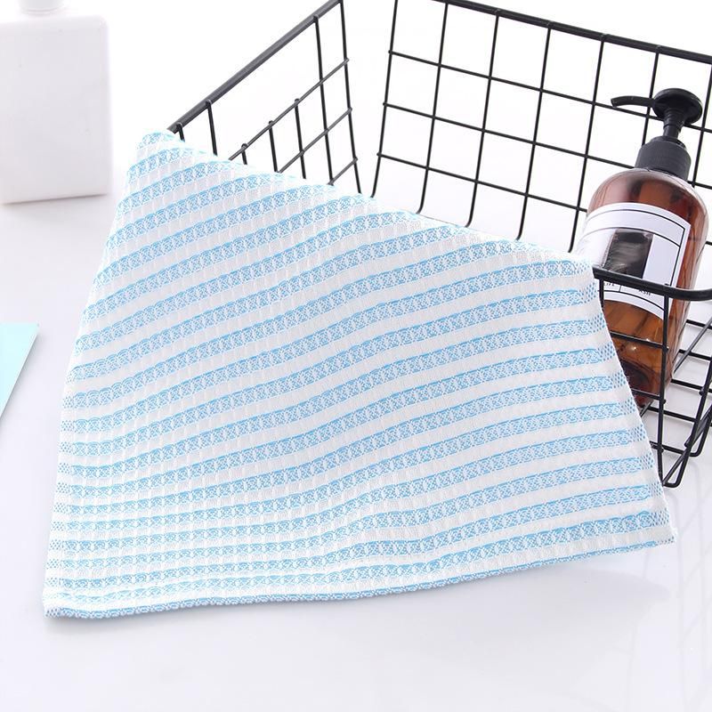 Waffle Weave Dish Cloth Bamboo Fiber Cleaning Towels Oil Resistant Quick Dry Reusable 6 Pack For Kitchen Dishwashing_maomaolike.com