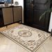 Living Room Rug Large Size Gorgeous Gold Frame Design Bedroom Rug Plush Thickened Machine Washable Thickened Underlay Interior Decorative Rug_maomaolike.com