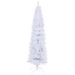 7.5FT White Slim Artificial Christmas Tree Includes Foldable Metal Stand_maomaolike.com