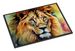 Lion Doormat Front Door Mat Indoor Outdoor Rugs For Entryway, Non Slip Washable Low Pile, 24H X 36W_maomaolike.com