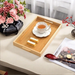 Hotel Breakfast Display Home Living Room Fruit Plate Tea Set Water Cup Bamboo Storage Tray_maomaolike.com