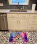 Corgi Hippie Dawg Memory Foam Kitchen Mat Machine Washable Anti-Fatigue Mat Cushion Comfort Bath Mat Or Kitchen Rug_maomaolike.com