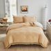 Craft Style Solid Color Cut Square Wave Tassel Lace Quilt Set Three Sets Full Size_maomaolike.com