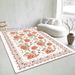 Living Room Rug Large Size Gorgeous Gold Frame Design Bedroom Rug Plush Thickened Machine Washable Thickened Underlay Interior Decorative Rug_maomaolike.com