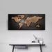 World Map, Coffee Brown, Mainstream Style, Decorative Art Print, Home Decor Painting, Living Room Feature Wall Art, Art Exhibition Piece_maomaolike.com