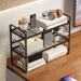 Adjustable Height Two-Tier Desk Three-Tier Storage Rack Desktop Simple Bookshelf Organizer_maomaolike.com