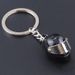 Unisex Creative metal motorcycle helmet keychain small gift mini simulation small toy helmet_maomaolike.com