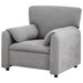 Modern Accent Chair, Chenille Oversized Arm Chair, 38 Inches Wide, Comfortable Cushioned Single Casual Sofa Chair, Suitable For Living Room, Bedroom Reading Chair,Grey_maomaolike.com