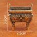 Brass Mini Small Copperware Floor-standing Square Copper Tripod Bag Unisex Decoration Accessories Keychain Pendant_maomaolike.com