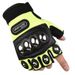 Tactical gloves Motorcycle anti-fall stainless steel hard shell half-finger riding gloves men's mountain bike riding equipment gloves_maomaolike.com