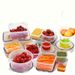 Food Storage Containers Set - BPA-Free Plastic Meal Prep Containers Microwave & Freezer Safe Stackable Kitchen Organizers For Fridge & Pantry_maomaolike.com