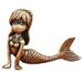 Cross-Border Ocean Mermaid Trendy Toys Various Fish Brass Ornaments Vintage Antique Bronze Desktop Decoration Crafts Wholesale_maomaolike.com