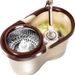 Thickened Wheeled Dual Drive Bucket Stainless Steel Spin Drying Hands Free Wet And Dry Use Household Mop_maomaolike.com