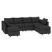 Livelylodge Modern L-Shaped Modular Sectional Sofa, Polyester Upholstery With Sturdy Wooden Frame, Comfortable Couch For Living Room Or Office, Space-Saving Design 109''L X 78''W X 34''H_maomaolike.com