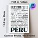 Peruvian Cuisine Typography Painting Poster, Stylish Monochromatic Text Art Poster, Showcases Classic Peruvian Dish Names, Ideal For Dining Rooms And_maomaolike.com