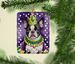 Boston Terrier King Of Mardi Gras Porcelain Ornament Christmas Tree Hanging Decorations For Home Christmas Holiday, Rectangle, Gift, Multicolor_maomaolike.com