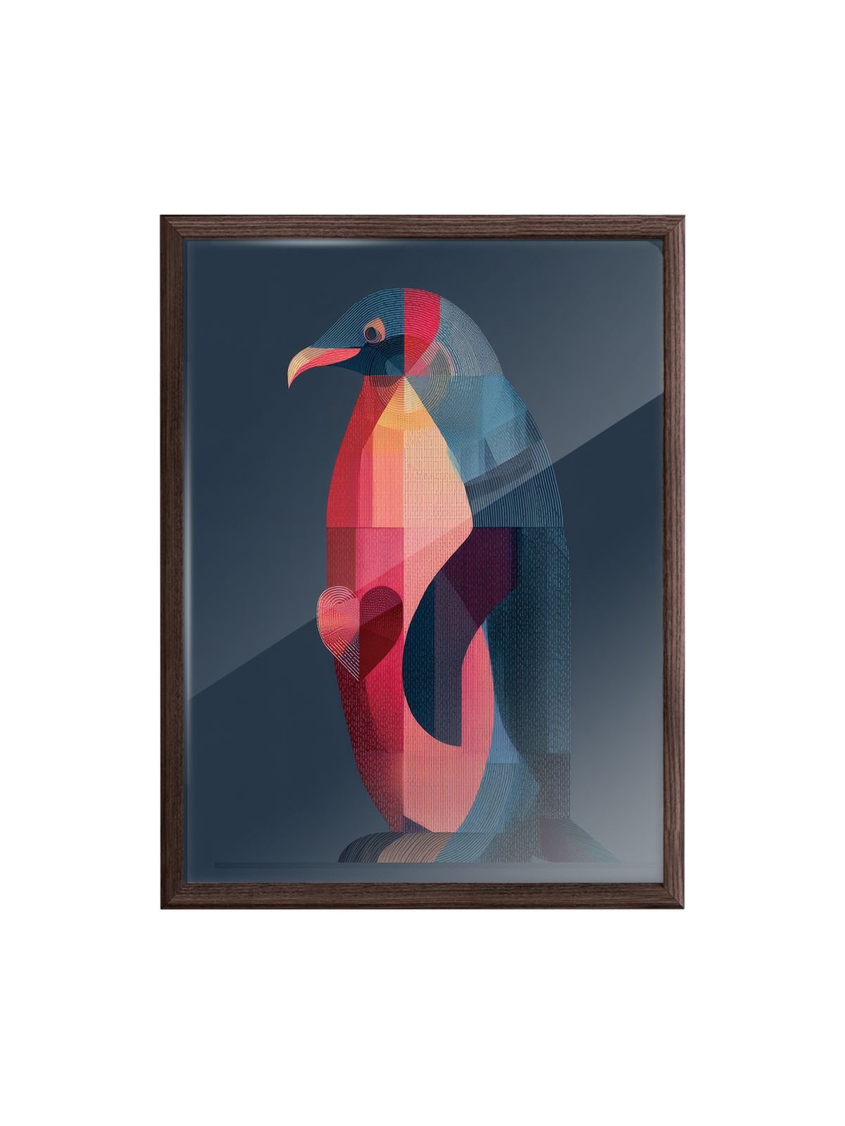 European And American Artistic Style, Featuring Penguins, Owls And Peacocks, Living Room Sofa Backdrop Decorative Painting, Art Exhibition Piece._maomaolike.com