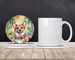 Corgi Luau Large Sandstone Coasters Pack Of 4 Absorbent Round Coasters Decor Gifts For Men Or Women, 4 In, Multicolor_maomaolike.com