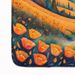 California Poppies In Color Memory Foam Kitchen Mat Machine Washable Anti-Fatigue Mat Cushion Comfort Bath Mat Or Kitchen Rug_maomaolike.com