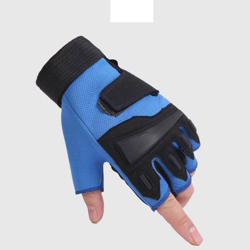 Tactical gloves Sports gloves men's fitness special forces tactical half finger gloves students cycling breathable gloves fingerless_maomaolike.com