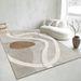 Living Room Rug Large Size Gorgeous Gold Frame Design Bedroom Rug Plush Thickened Machine Washable Thickened Underlay Interior Decorative Rug_maomaolike.com