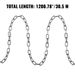 VEVOR Grade 30 Chain 1/4 Inch By 100Ft Length Grade 30 Proof Coil Chain Zinc Plated Grade 30 Chain For Towing Logging Agriculture And Guard Rails_maomaolike.com