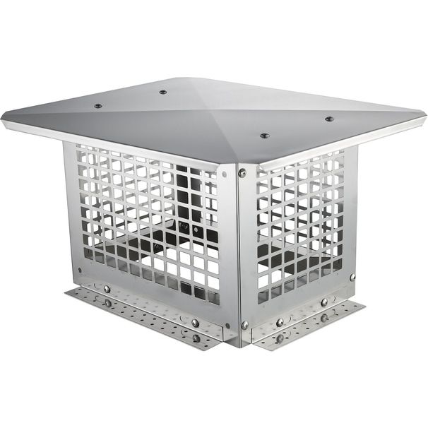 VEVOR Chimney Cap, 13 X 9 Inch, 304 Stainless Steel Fireplace Chimney Cover, Not Easily Toppled & Practical Accessories & Easy Installation, Fits Mesh Flue Covers Outside Clay Flue Shingles, Silver_maomaolike.com