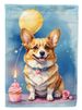 Corgi Happy Birthday Garden Flag Mailbox Flag Decorative Yard Flag Banner Outside Patio Artwork Yard Flower Beds, Garden Size, Multicolor_maomaolike.com