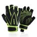 Cycling ice silk half-finger fitness gloves men and women extended wrist strap palm anti-slip shock-absorbing outdoor sports weightlifting equipment_maomaolike.com