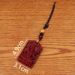 Twelve Zodiac Guardian Buddha Cinnabar Protection God Square Pendant Accessories Peace Blessing Unisex Keychain Wholesale_maomaolike.com