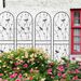 4 Pack Metal Garden Trellis 71" X 19.7" Rustproof Trellis For Climbing Plants Outdoor Flower Support Dragonfly Deco Black_maomaolike.com