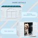PawHut Plastic Dog House, Water Resistant Puppy Shelter Indoor Outdoor With Door, Easy To Assemble, For Medium And Small Dogs, Blue_maomaolike.com