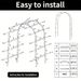 Garden Plant Climbing Flower Racks, Plant Climbing Brackets, Metal Decorative Arches For Wedding And Birthday Venues_maomaolike.com