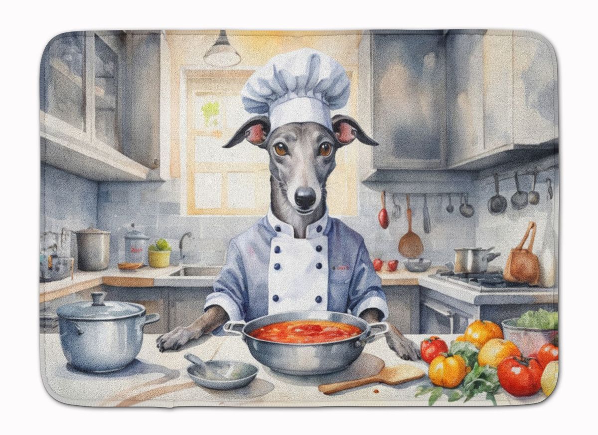 Greyhound The Chef Memory Foam Kitchen Mat Machine Washable Anti-Fatigue Mat Cushion Comfort Bath Mat Or Kitchen Rug_maomaolike.com