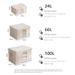 Cotton Linen Clothing Storage Box Stackable Closet Organizer_maomaolike.com