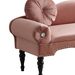 54"Width Modern Velvet Upholstered Loveseat Sofa Accent Bedside Entryway Bench Small Sofa 2 Seater Couch Settee For Living Room Bedroom Nail Head Trimming With Wood Legs 2 Pillows,Dark Pink_maomaolike.com