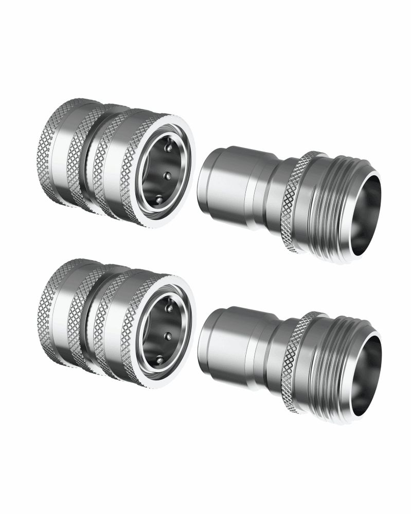 Stainless Steel 3/4 Inch Garden Hose Quick Connect Set | 2x2 Set_maomaolike.com