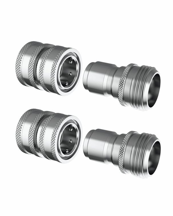 Stainless Steel 3/4 Inch Garden Hose Quick Connect Set | 2x2 Set_maomaolike.com