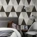 Trianguar Geometric Abstract Sef-adhesive Waterproof Bedroom Iving Room Decoration Removabe Wapaper Background_maomaolike.com