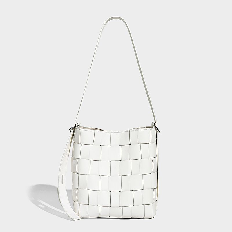 Handmade Vintage Checkered Bucket From The Source Factory, Women's For Spring/summer 2026, Versatile And Fashionable Underarm Bag_maomaolike.com