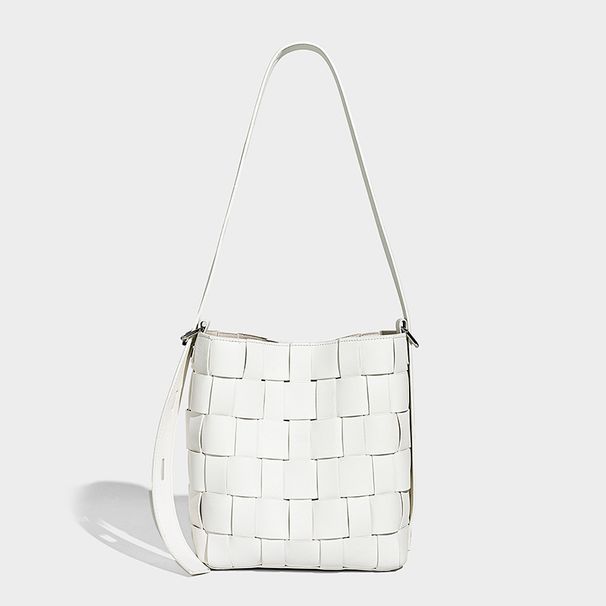Handmade Vintage Checkered Bucket From The Source Factory, Women's For Spring/summer 2026, Versatile And Fashionable Underarm Bag_maomaolike.com