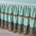 European Quilted Thickened Skirt Single Piece 1.8m Princess Style Lace Sheet 1.5m Non-Slip Bed Cover_maomaolike.com