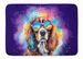 Cavalier Spaniel Hippie Dawg Memory Foam Kitchen Mat Machine Washable Anti-Fatigue Mat Cushion Comfort Bath Mat Or Kitchen Rug_maomaolike.com