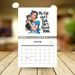 2025 Hardworking & Cute Homemaker 12-Month Spiral Calendar, Wall Hanging Calendar Gift For Wife_maomaolike.com