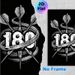 Darts 180 Themed Painting Poster, Vintage Monochrome Intricate Dart & Distressed Number Poster, Stylish Decor For Dart Enthusiasts, Ideal For Game_maomaolike.com