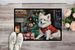 American Eskimo Cozy Christmas Doormat Front Door Mat Indoor Outdoor Rugs For Entryway, Non Slip Washable Low Pile, 24H X 36W_maomaolike.com
