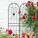 2 Pack Metal Garden Trellis 71" X 19.7" Rustproof Trellis For Climbing Plants Outdoor Flower Support Black_maomaolike.com