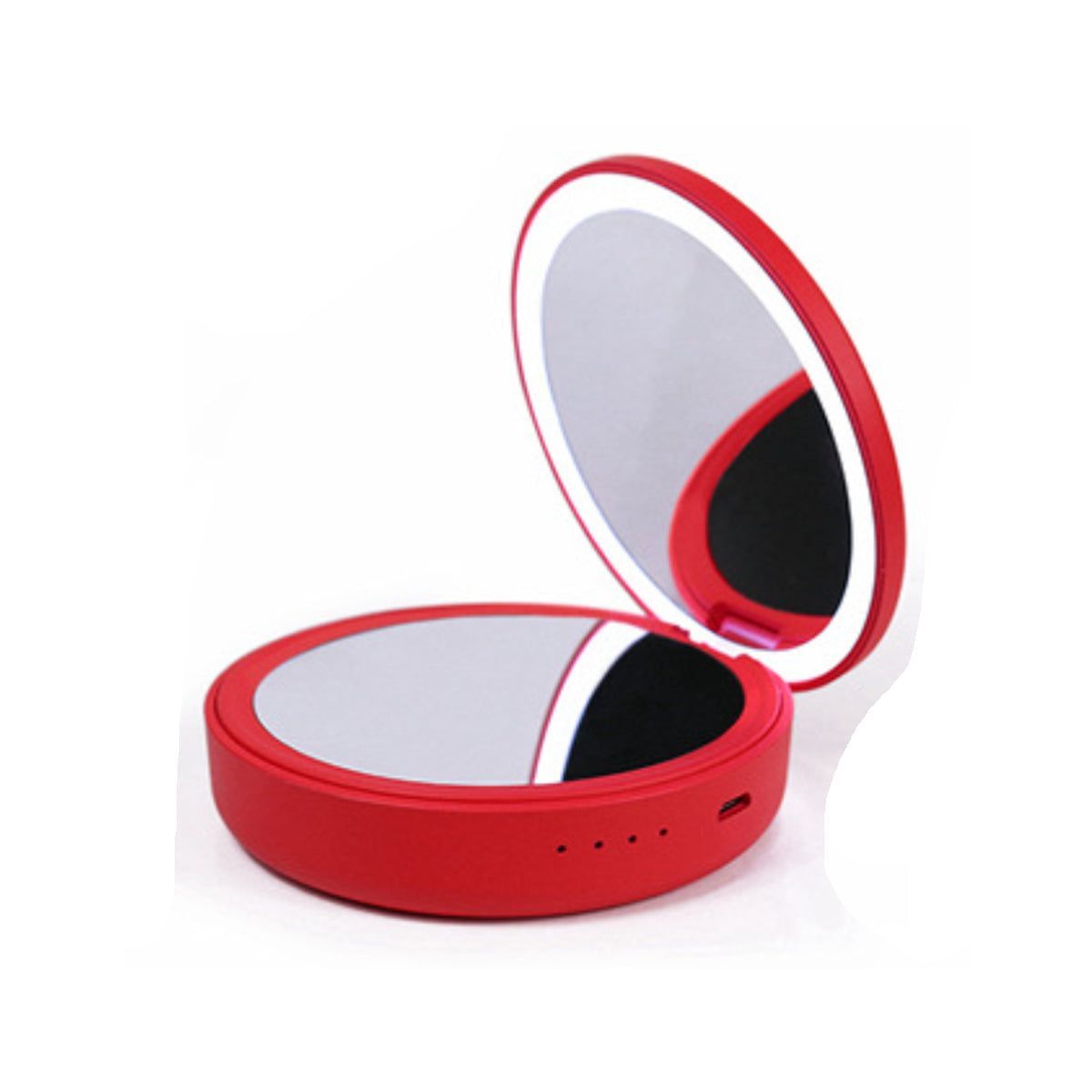 Compact Mirror With Portable Phone Charger_maomaolike.com